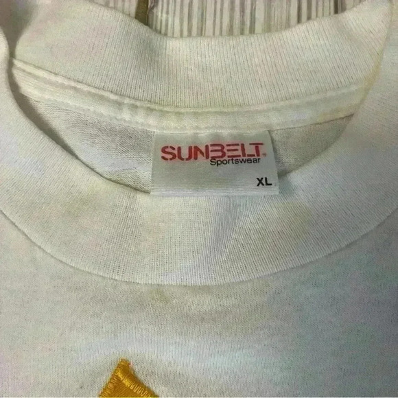 90s Handmade Embroidered Sunflower and Gingham Ruffle Shirt - Picture 4 of 5